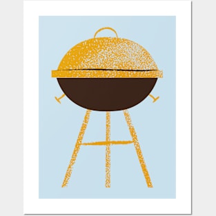 Pencil Graphic of a Griller Posters and Art